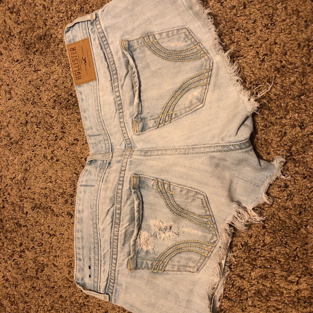 Hollister jean shorts.